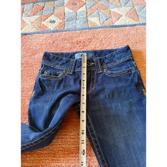 Aeropostale Hailey Skinny Flare Jeans Dark Wash Size 00R Low Rise Bootcut - Picture 9 of 9